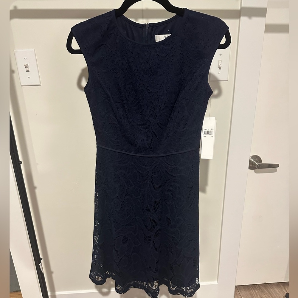 Women’s Navy Blue Wisp Dress 0 Petite